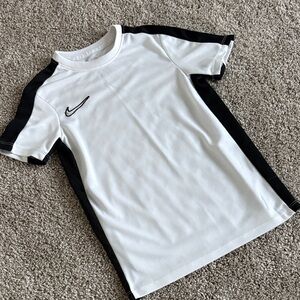 Nike Kids White and Black Tee